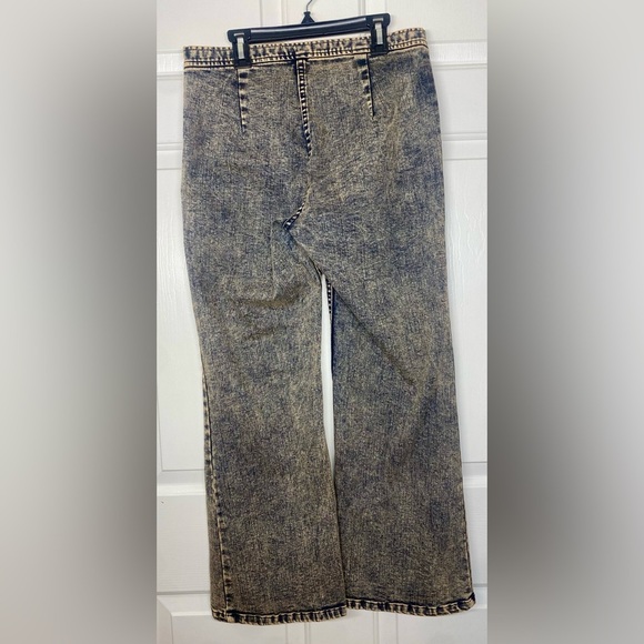 Rachel Comey Mullins Pant Denim in Peach Acid Wash Size 9 Wide Leg - Picture 4 of 6